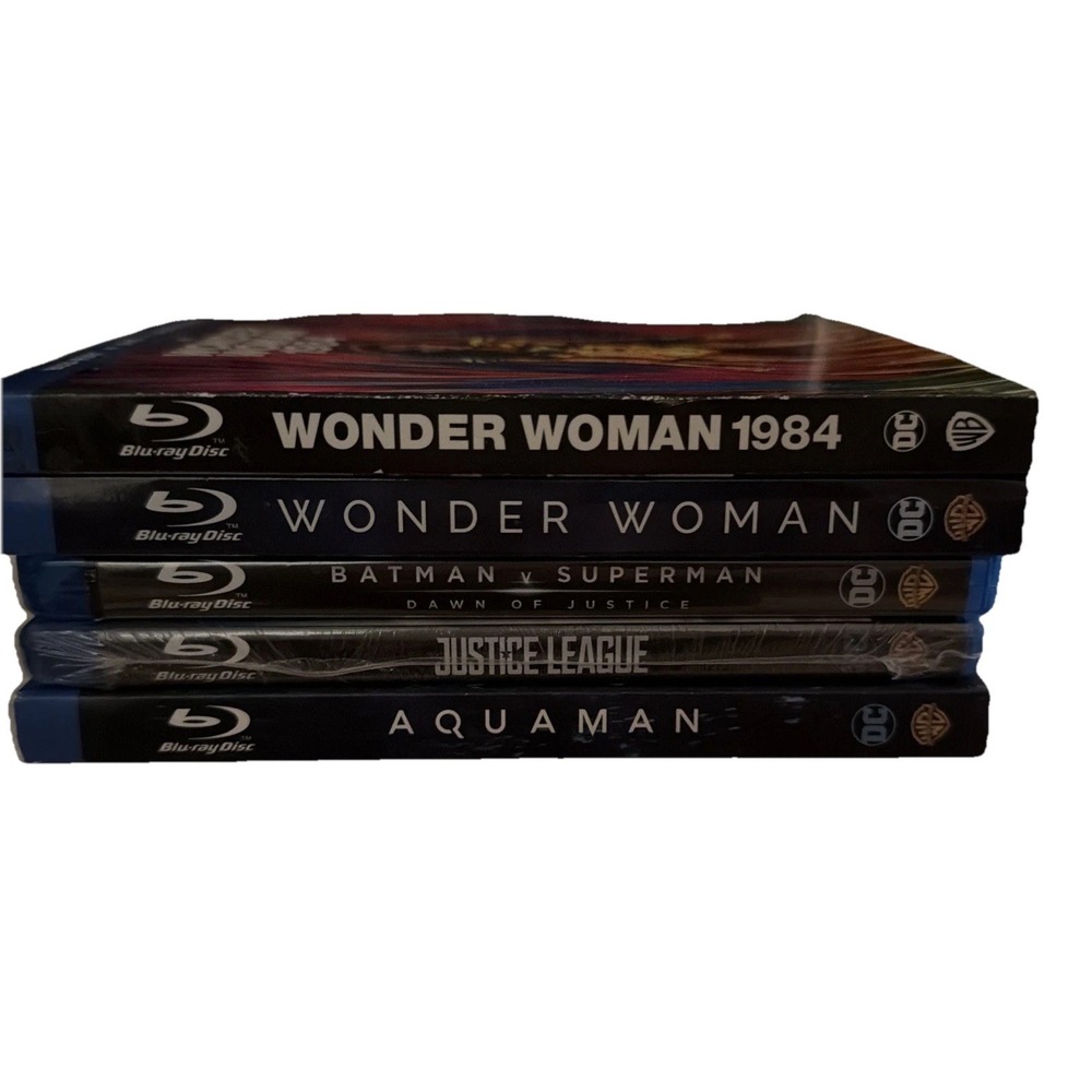 5 Movie Bundle DC Comics Blu-ray Slipcovers New Sealed Super Hero's Warner Bros